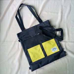 ini adalah Tote Twin BTM Hitam, size: 40cm x 35cm, material: synthetic, color: black, brand: totekanorindonesia, age_group: all ages, gender: female