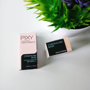 ini adalah Pixy Concealing Base 01 Natural Beige, brand: Pixy, age_group: all ages, gender: female