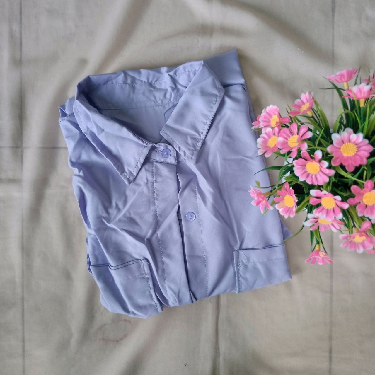 ini adalah Blouse Arum Ungu, size: LD 100cm, material: cotton, color: purple, brand: Blousearumkanor, age_group: adult, gender: female