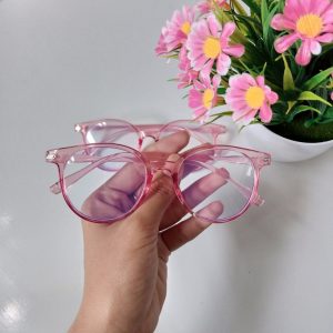 ini adalah Kacamata Bulat 117 Pink, size: All Size, material: PVC, color: Pink, brand: Aksesoriskanor, age_group: adult, gender: unisex