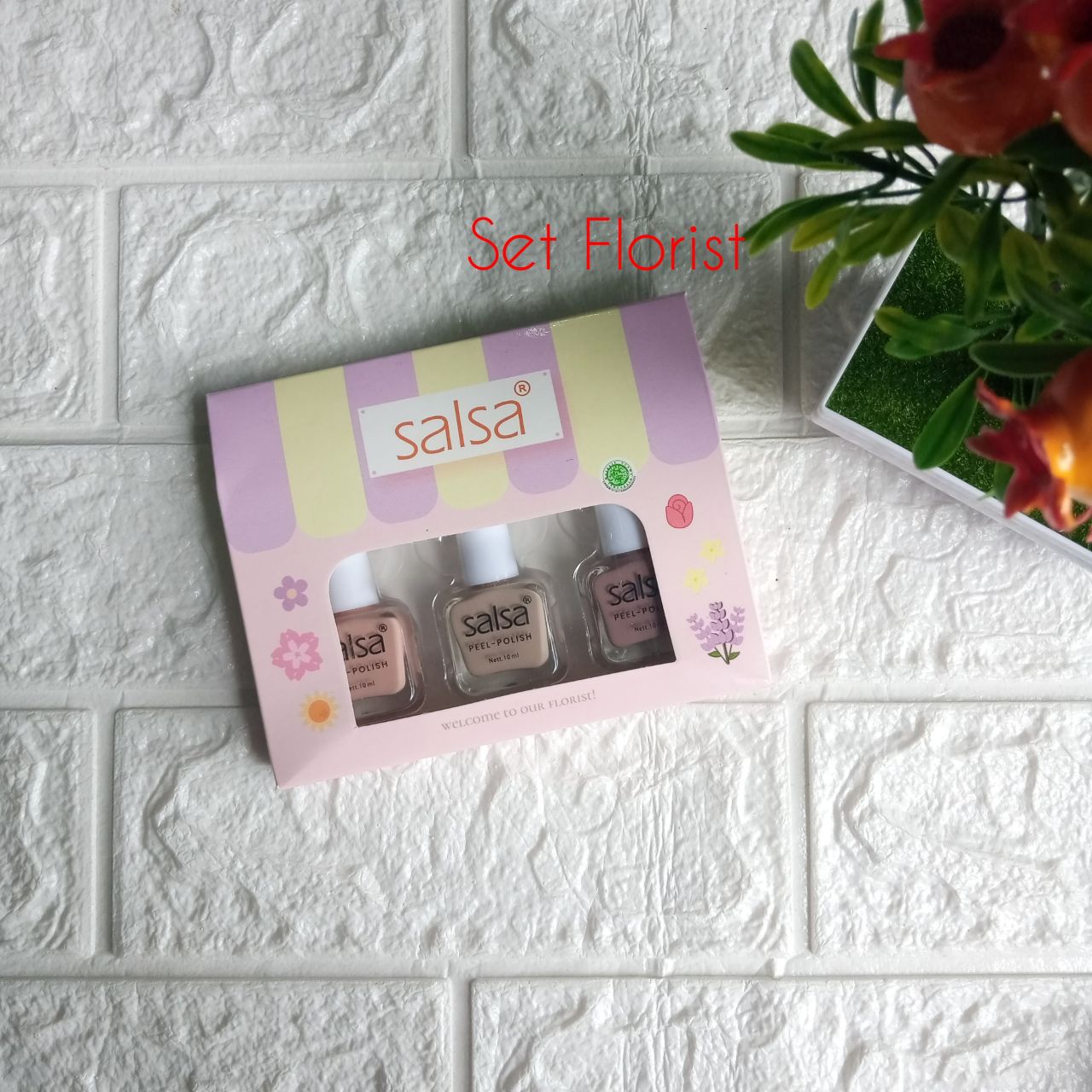 ini adalah Salsa Kutek Peel Set Florist, brand: salsa, age_group: adult, gender: female
